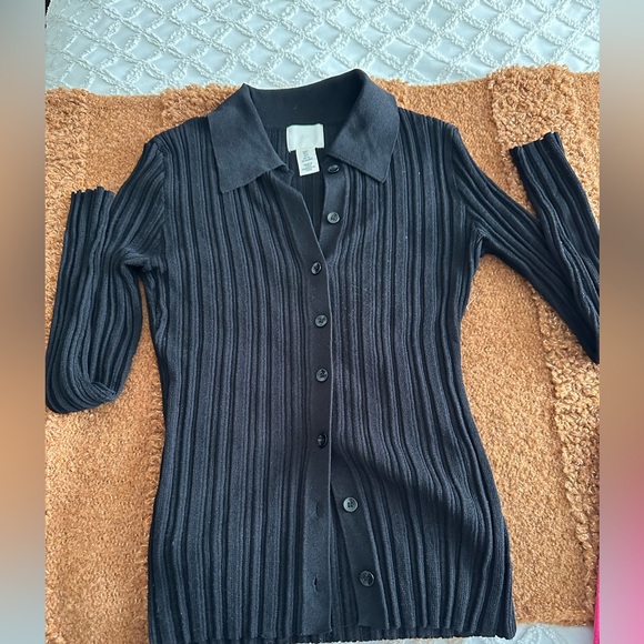 H&M buttonn up collar cardi - Picture 1 of 4